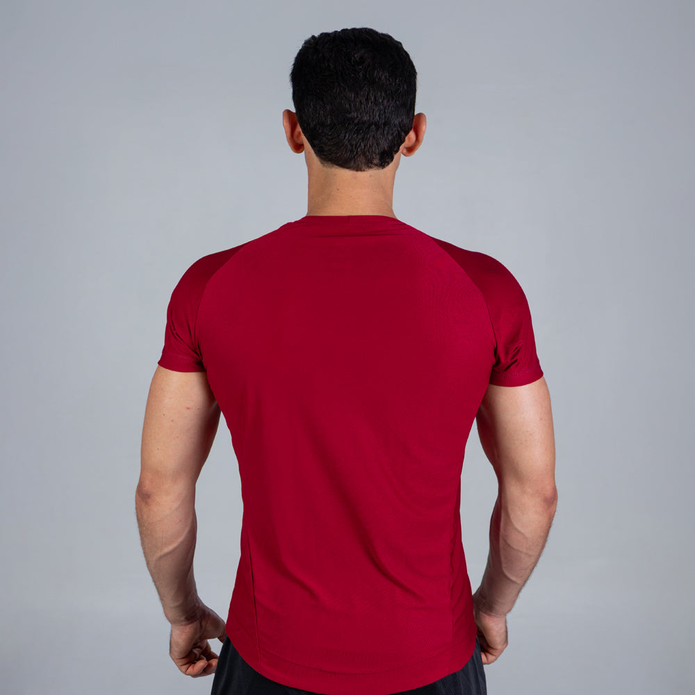 Camiseta Dry Fit Ascend Vinho Sangria