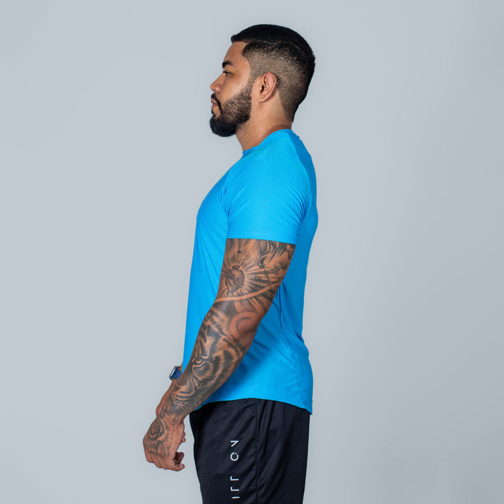 Camiseta Dry Fit Axis Azul Sea