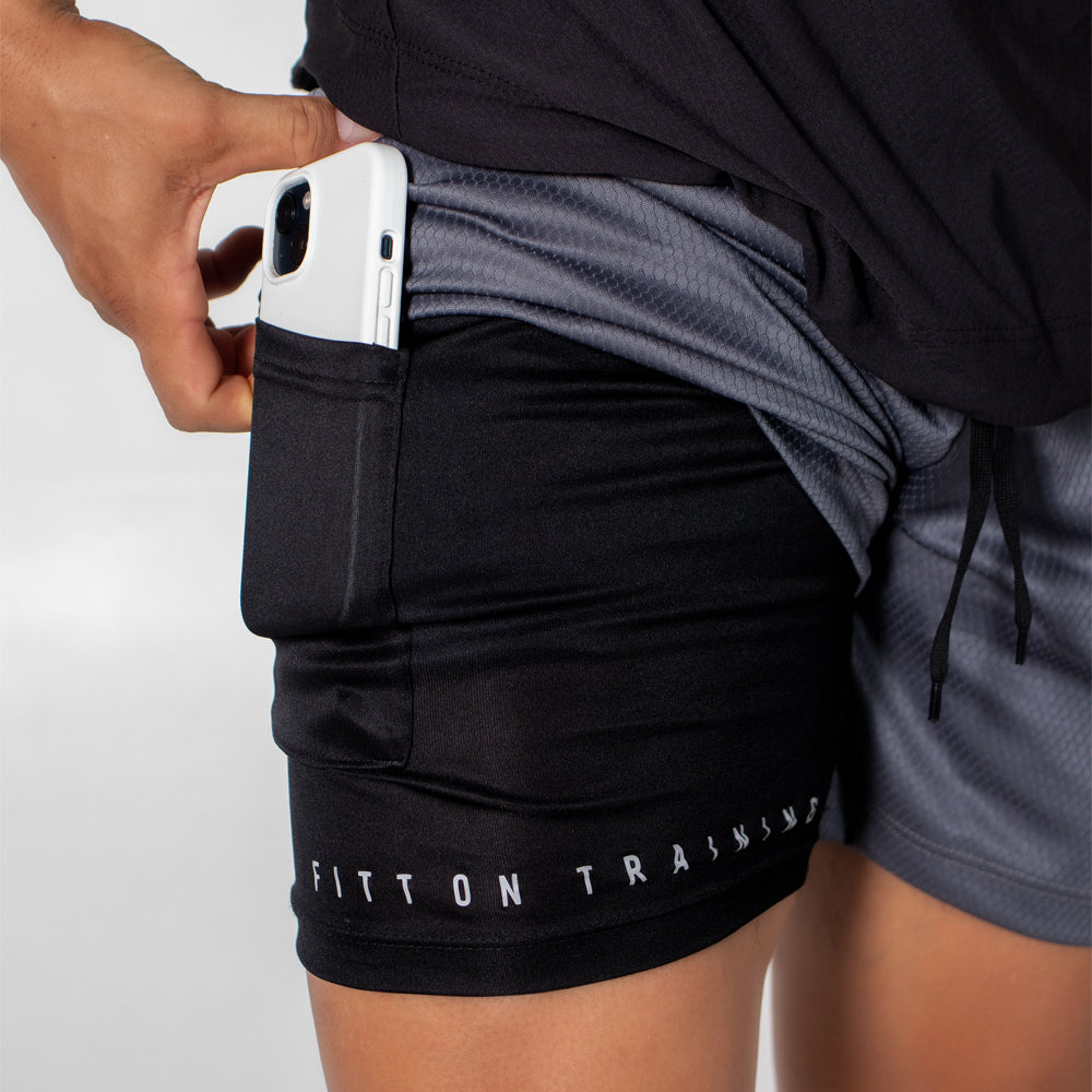 Short Core Motion Duplo Cinza