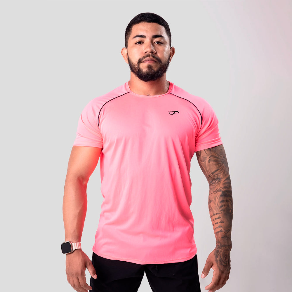 3193. Camiseta Dry Fit Workout® Rosa Neon