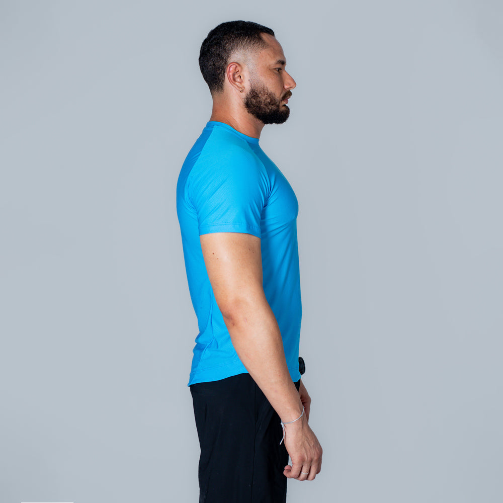 Camiseta Dry Fit Ascend Azul Sea