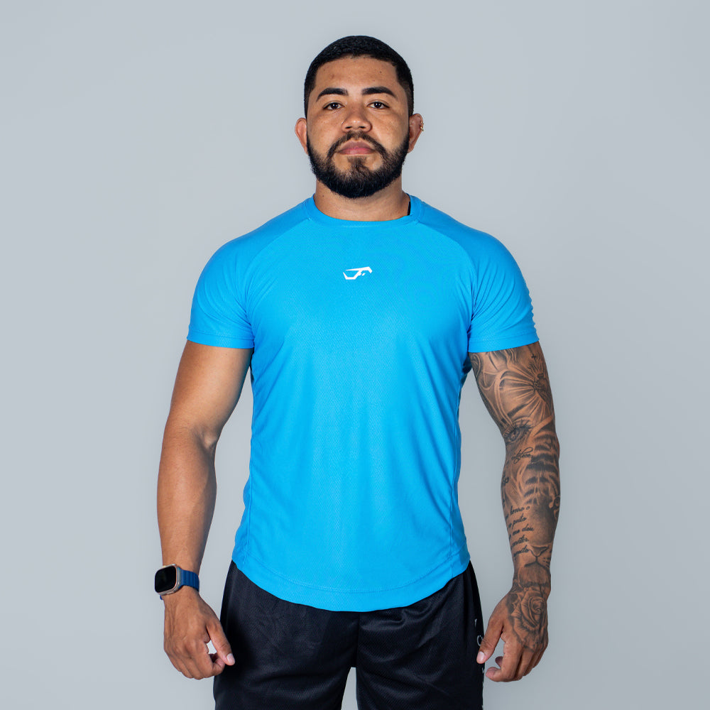 Camiseta Dry Fit Axis Azul Sea