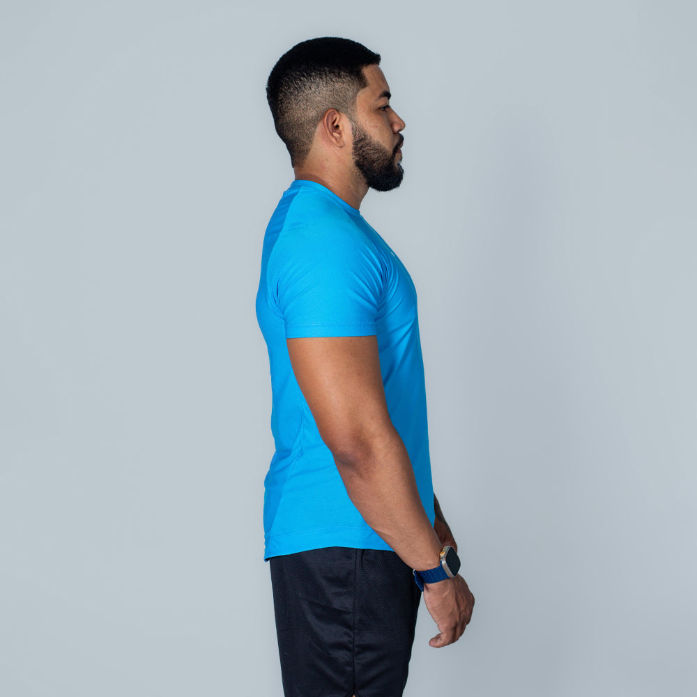 Camiseta Dry Fit Axis Azul Sea
