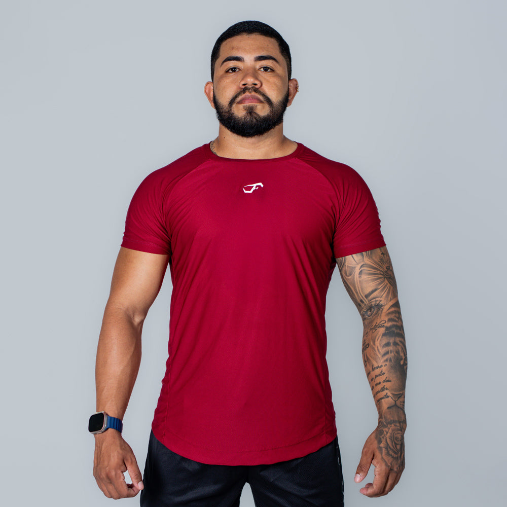 Camiseta Dry Fit Axis Vinho Sangria