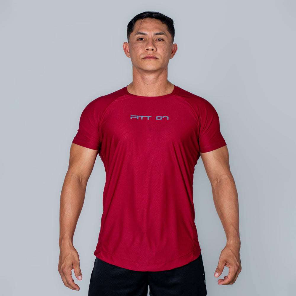 Camiseta Dry Fit Rux Vinho Sangria